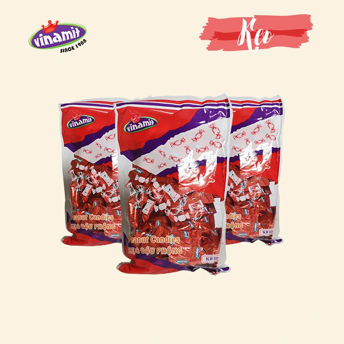 Kẹo Bơ 70% Đậu Phộng VINAMIT 500g