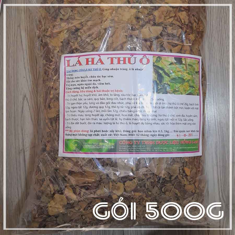 ✅ 500g lá cây hà thủ ô đỏ khô sạch - hàng chính hãng công ty