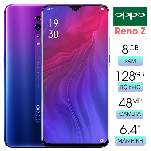 Điện Thoại Oppo Reno Z Ram 8gb128gb Thiết Kế Trẻ Trung Màn Hình Amoled 64 In Cực Kì Sắc Nét Pin 4826