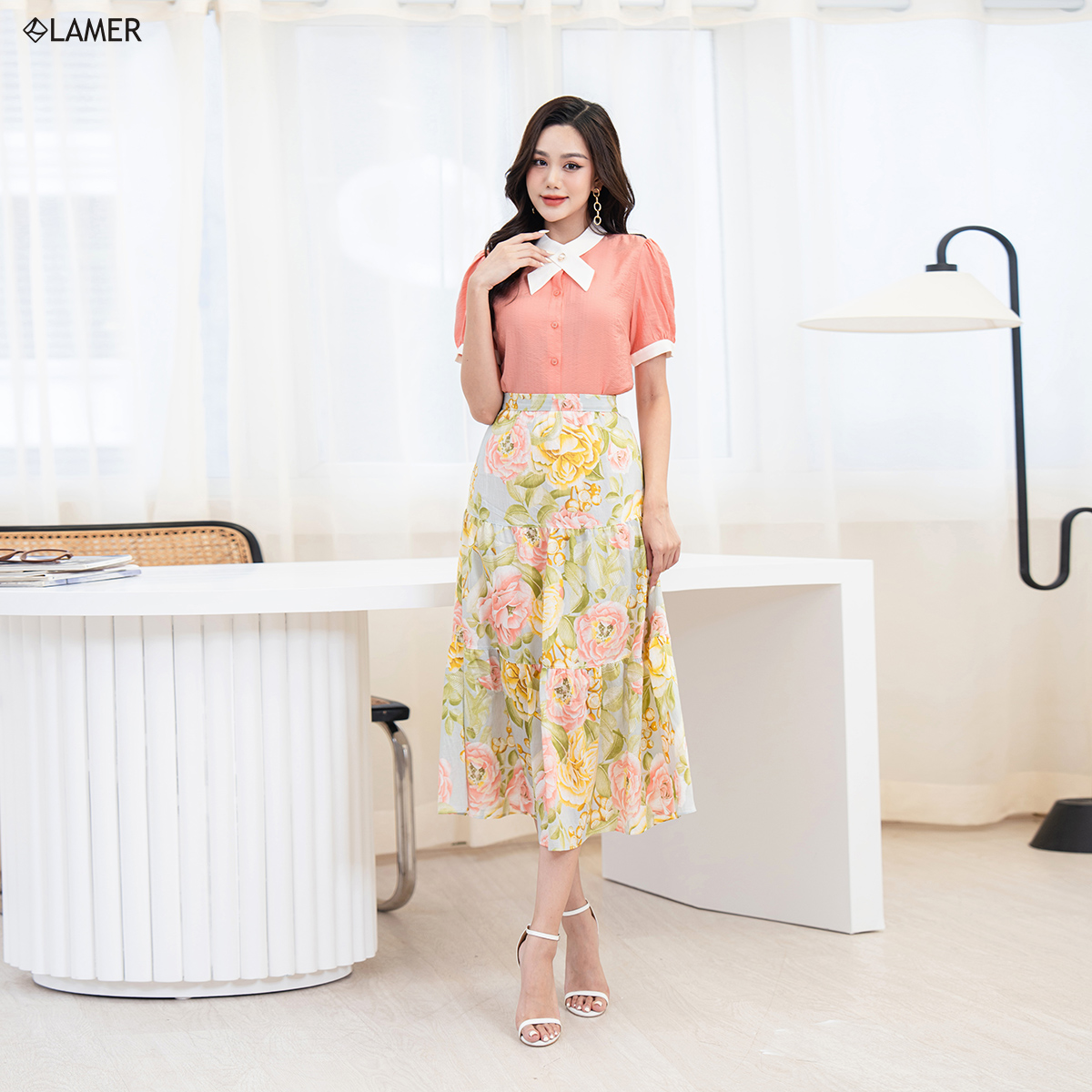 Chân váy dài xòe ba tầng dáng dài Miho house | Shopee Việt Nam