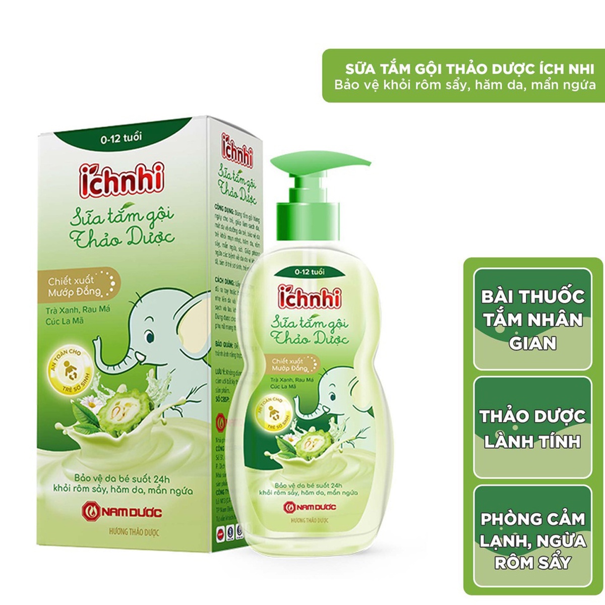 Sữa tắm gội thảo dược Ích Nhi