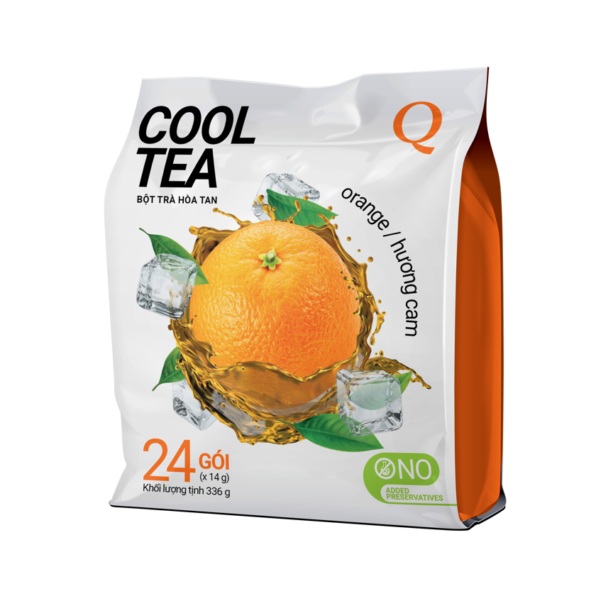[Freeship 15k cho đơn từ 99k] Trà Cam Cool Tea Trần Quang bịch 336g (24 gói dài * 14g)