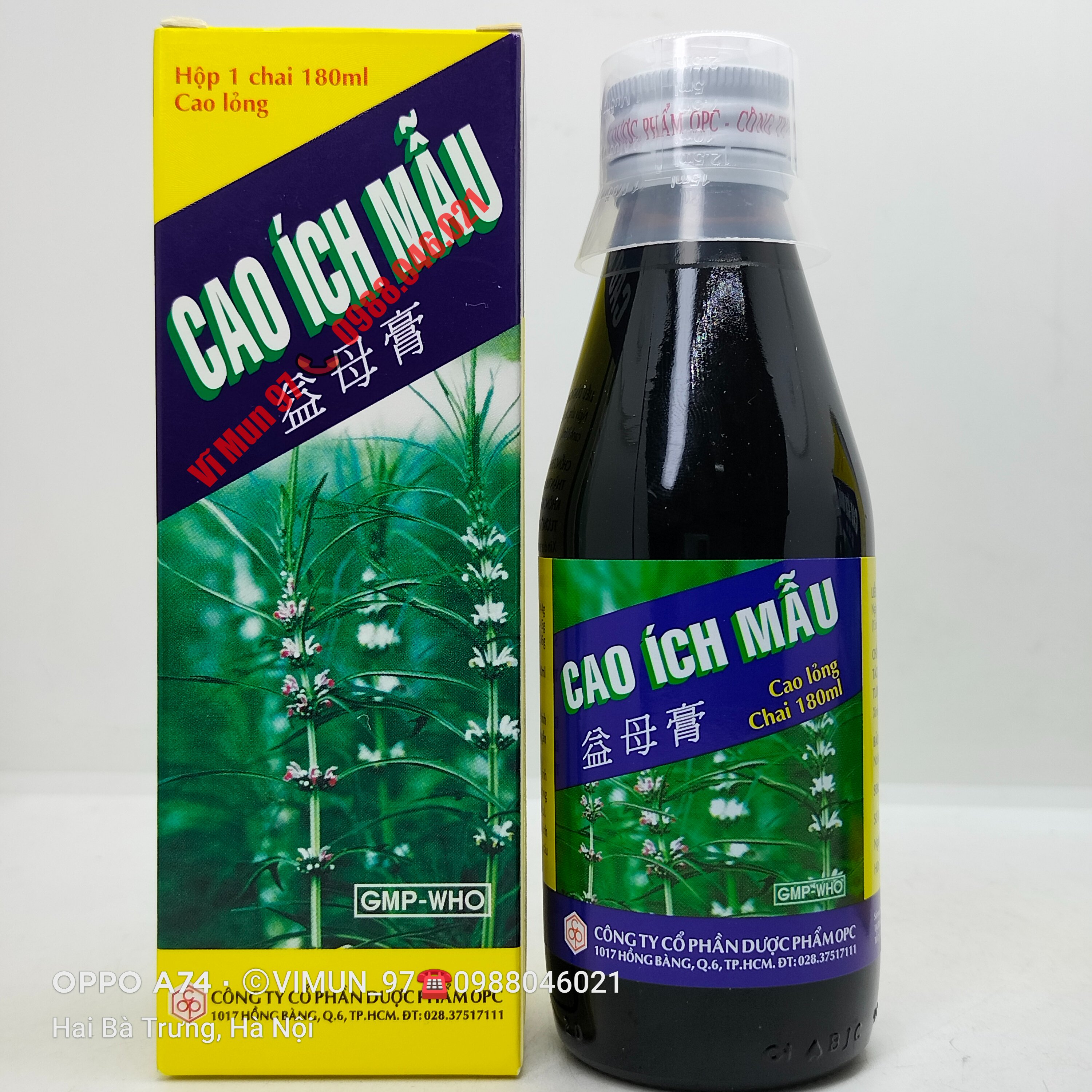 Cao ích mẫu opc chai 100ml/chai 180ml