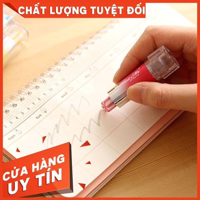 Gôm tẩy chì hình cây son, tẩy bút chì cây son