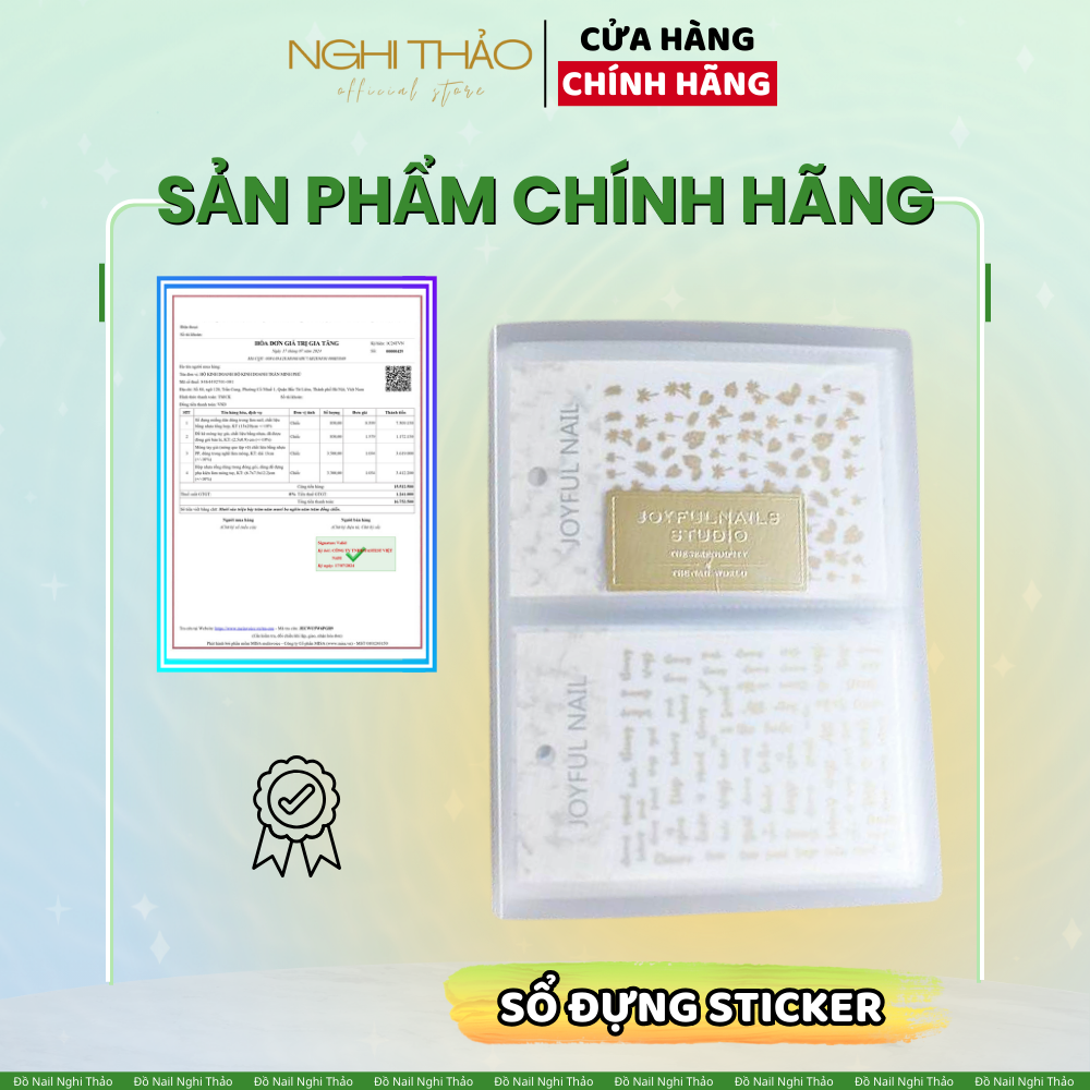 Sổ đựng sticker nail