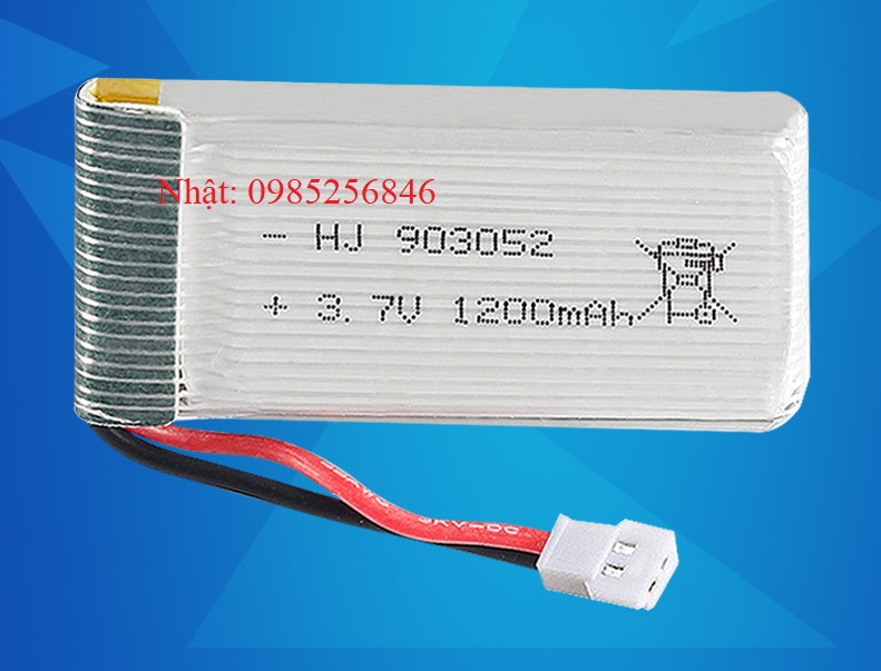Pin máy bay, cano, oto, tầu thuyền điều khiển 3.7v 1200mah 25c