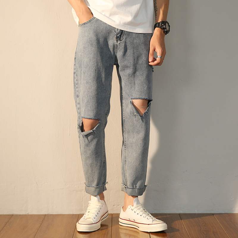 (hot) Quần Baggy Nam Rách Kiểu - Hotboy hàn quốc