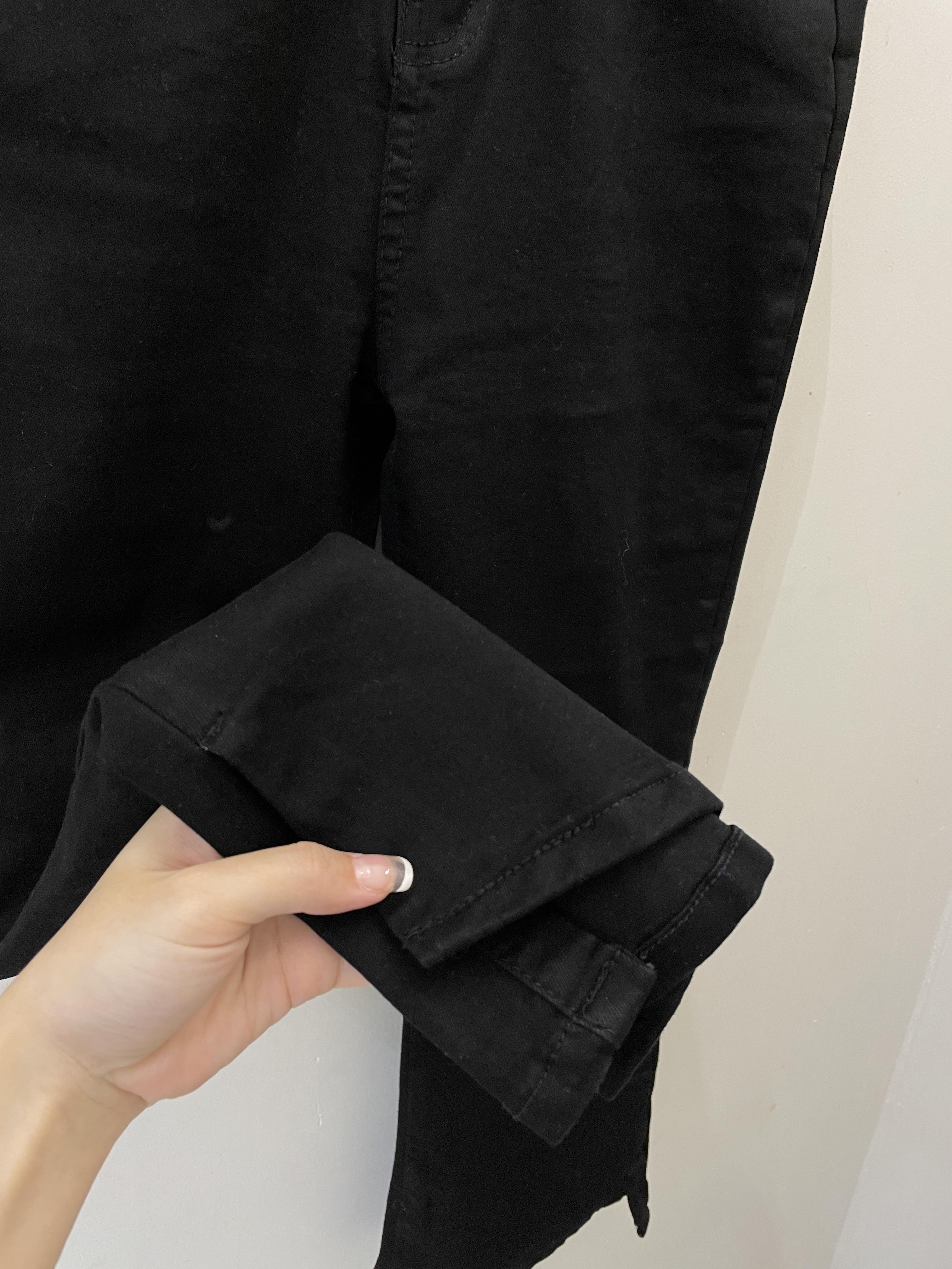 Quần Jean Ống Loe 9 Tấc XẺ XÉO - Leda