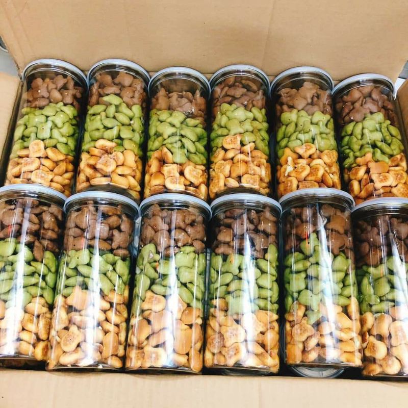[HCM]Bánh Gấu mix 3 vị lon lớn [SIÊU CHẤT LƯỢNG]