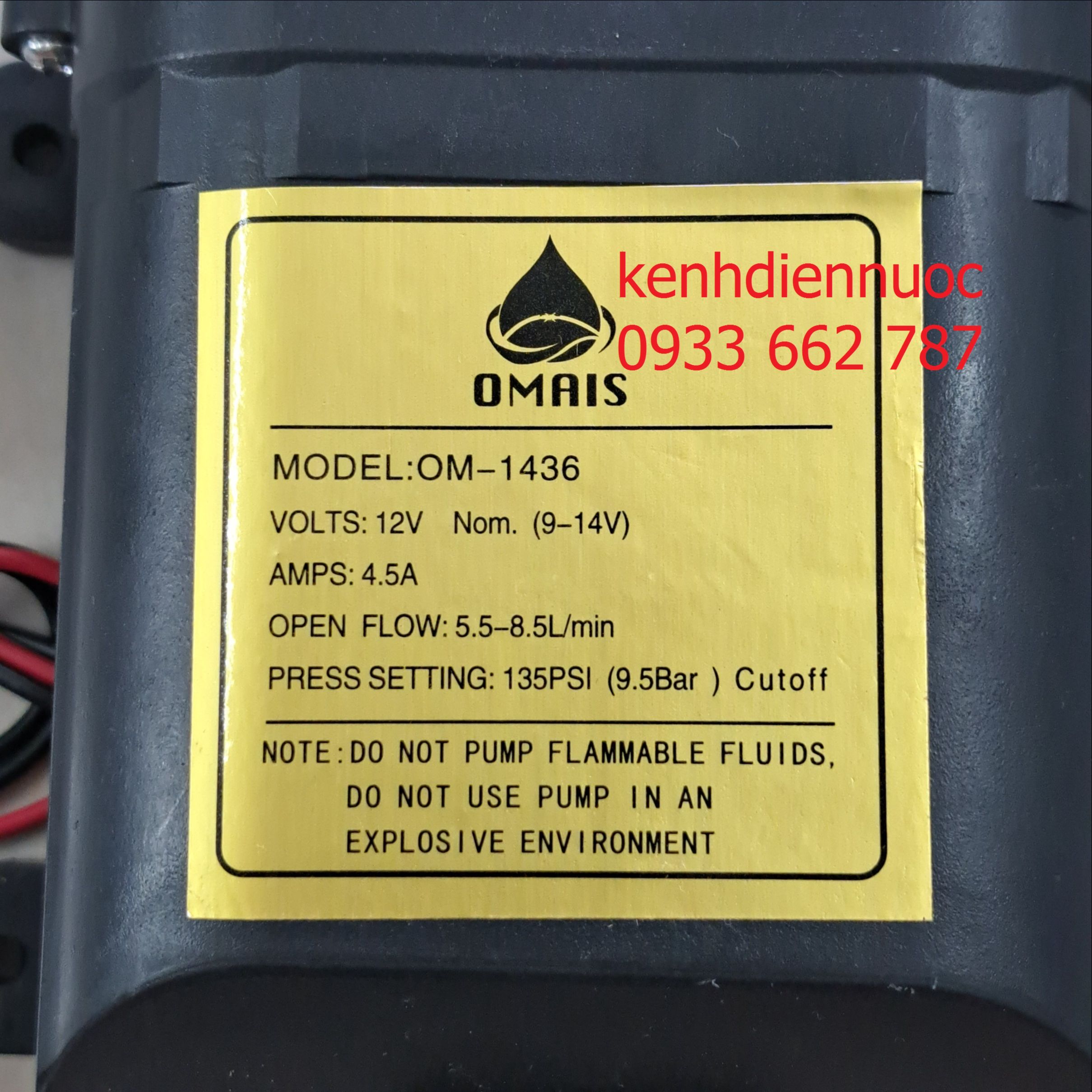 Máy bơm đôi/ bơm kép 12V dùng phun thuốc, tưới cây
