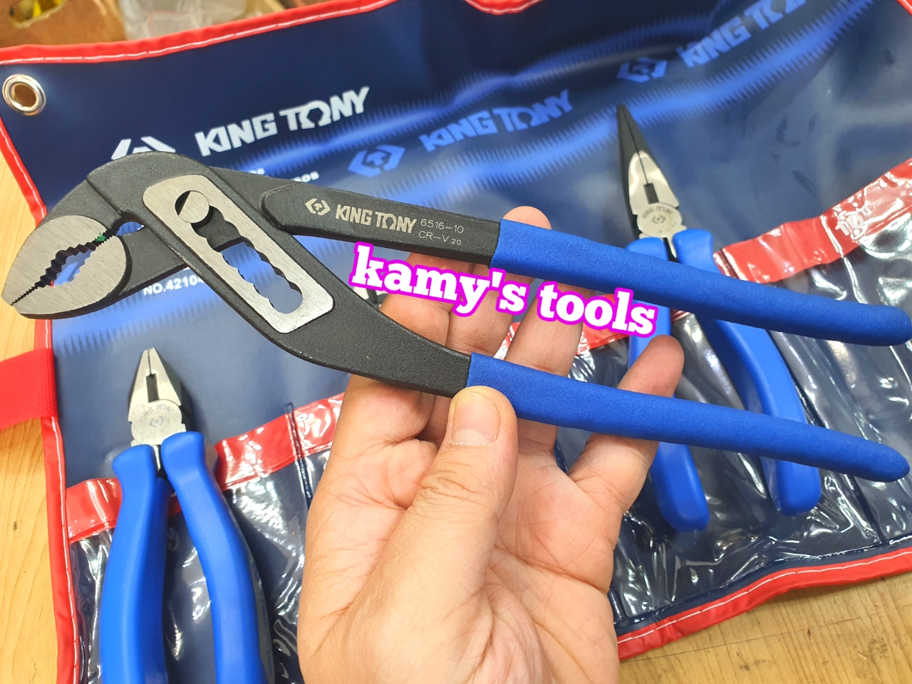 [HCM]Bộ kìm 4 cái Kingtony model 42104GP01 (Kìm cắt điện nhọn mỏ quạ)