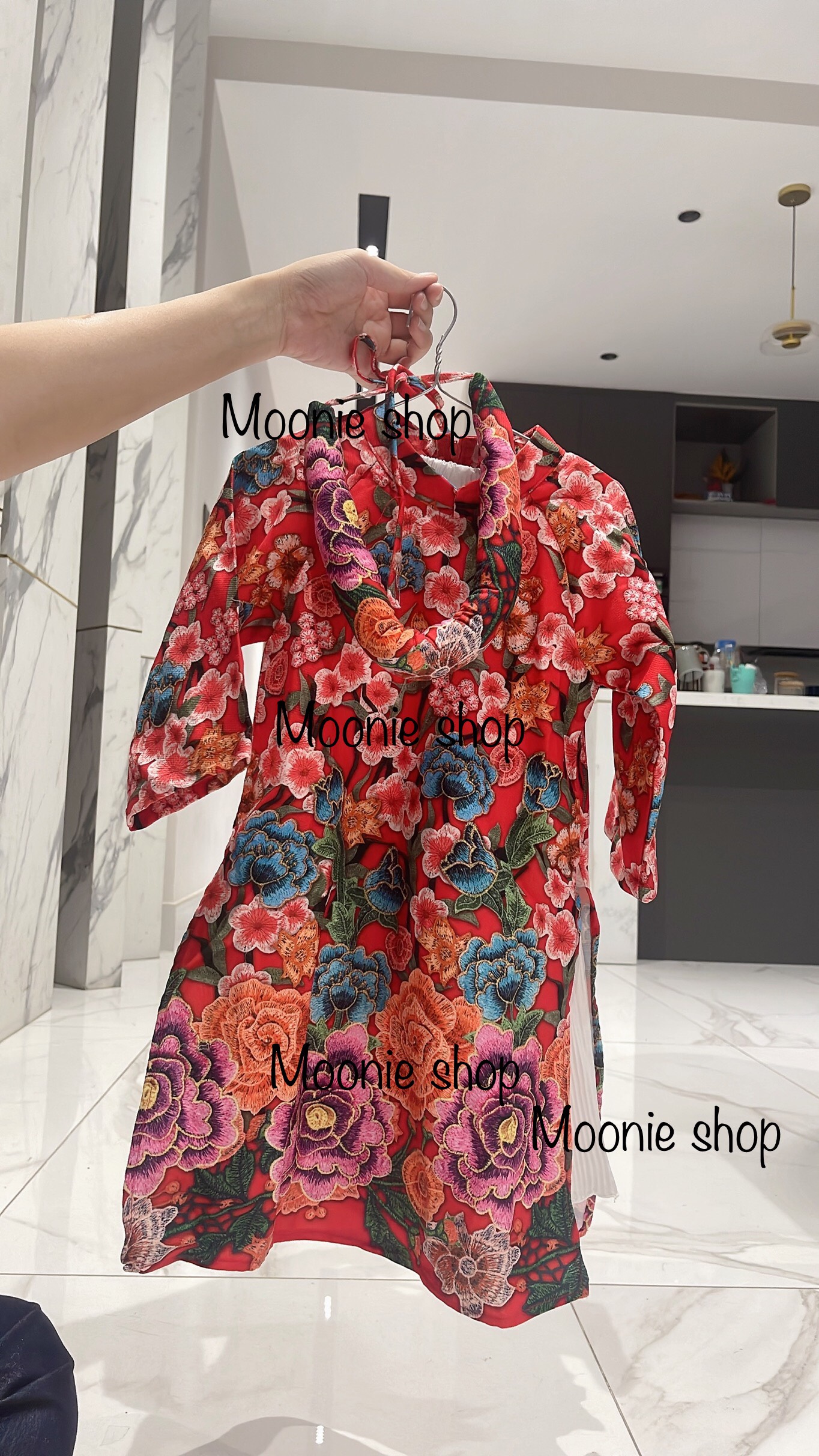 Áo dài bé gái Tết