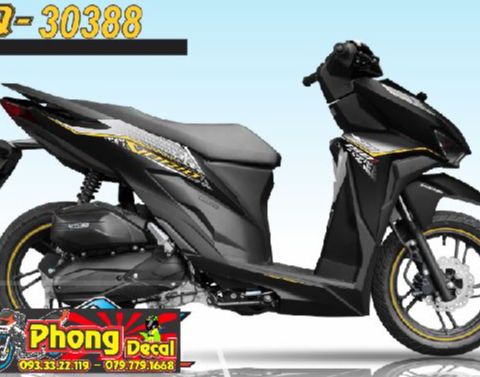 Tem Rời Vario 150 Dán Xe Đen Đời 2018 - Ms 30388