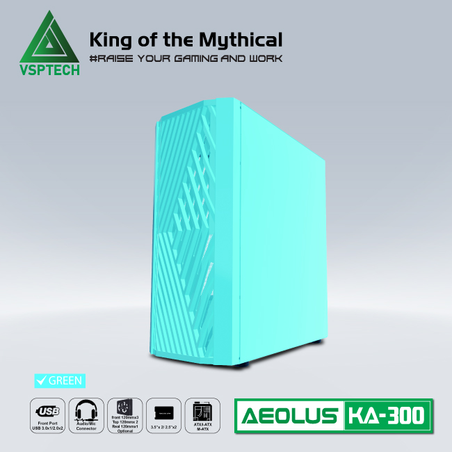 Vỏ Case Máy Tính Gaming VSPTECH KA300 - Hàng Chính Hãng