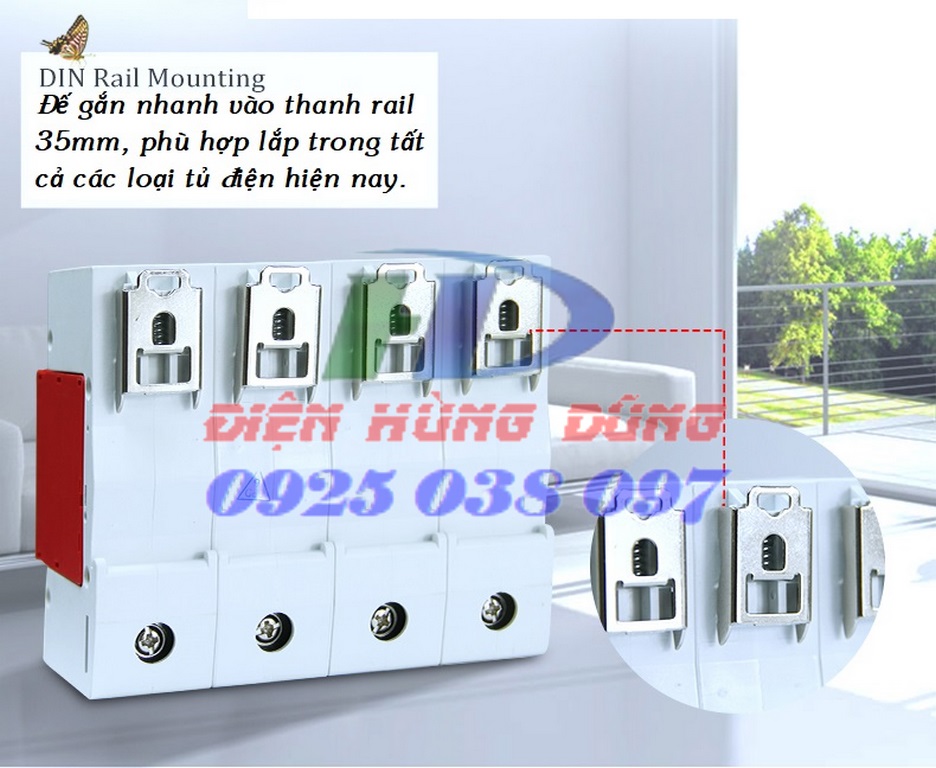 SPD 3 pha 3P+N 100kA (8/20us), chống sét lan truyền 100kA