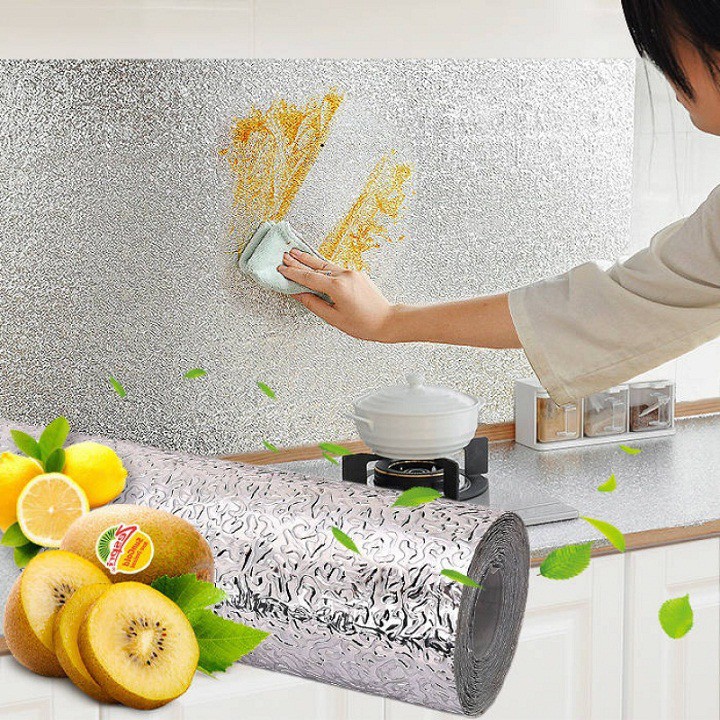 Cuộn Giấy Bạc Dán Tường Nhà Bếp Cách Nhiệt Đa Năng