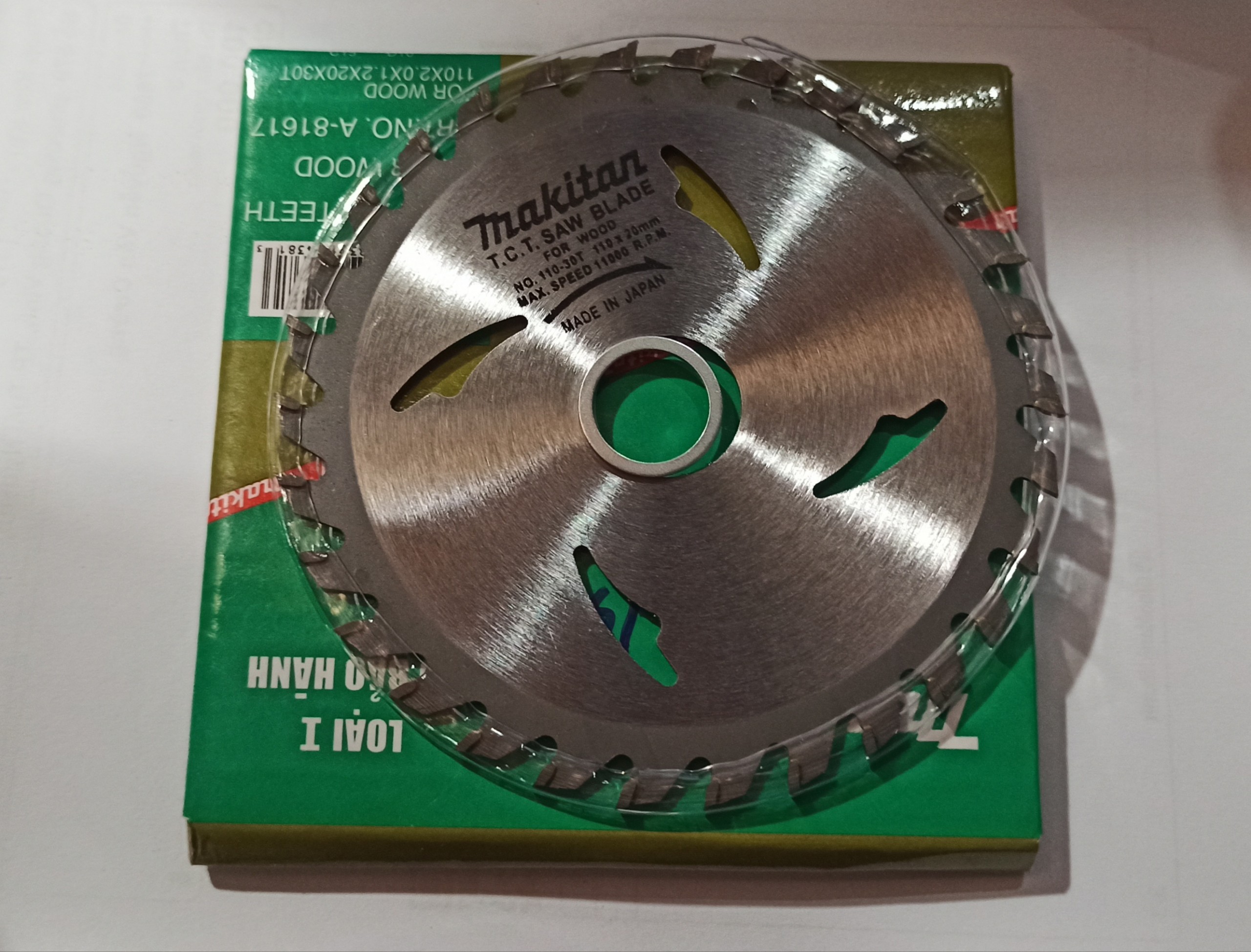 Lưỡi cắt gỗ Makita 110mm, lưỡi cắt gỗ 110mm, lắp máy cầm tay