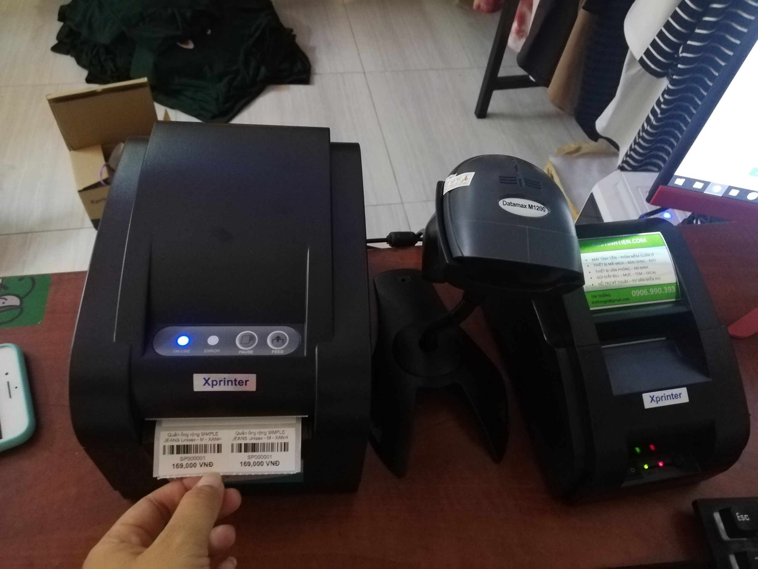 Máy in hóa đơn XPRINTER 58IIH GIẤY 58mm + 1 CUỘN BILL TEST