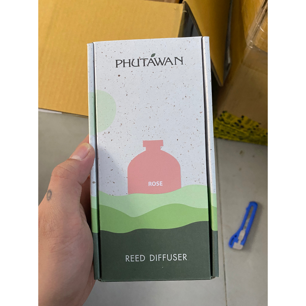 Tinh dầu thơm phòng phutawan que gỗ aroma reed diffuser mẫu mới nhất chính hãng thái lan 50ml - wincy mart