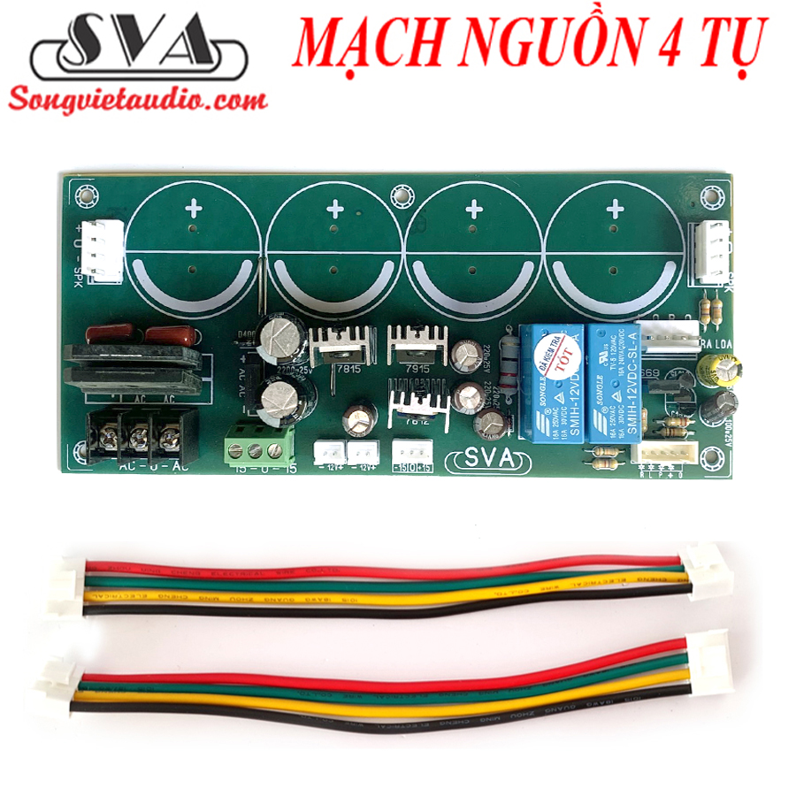MẠCH NGUỒN 4 TỤ (2 KÊNH) - 1 MẠCH
