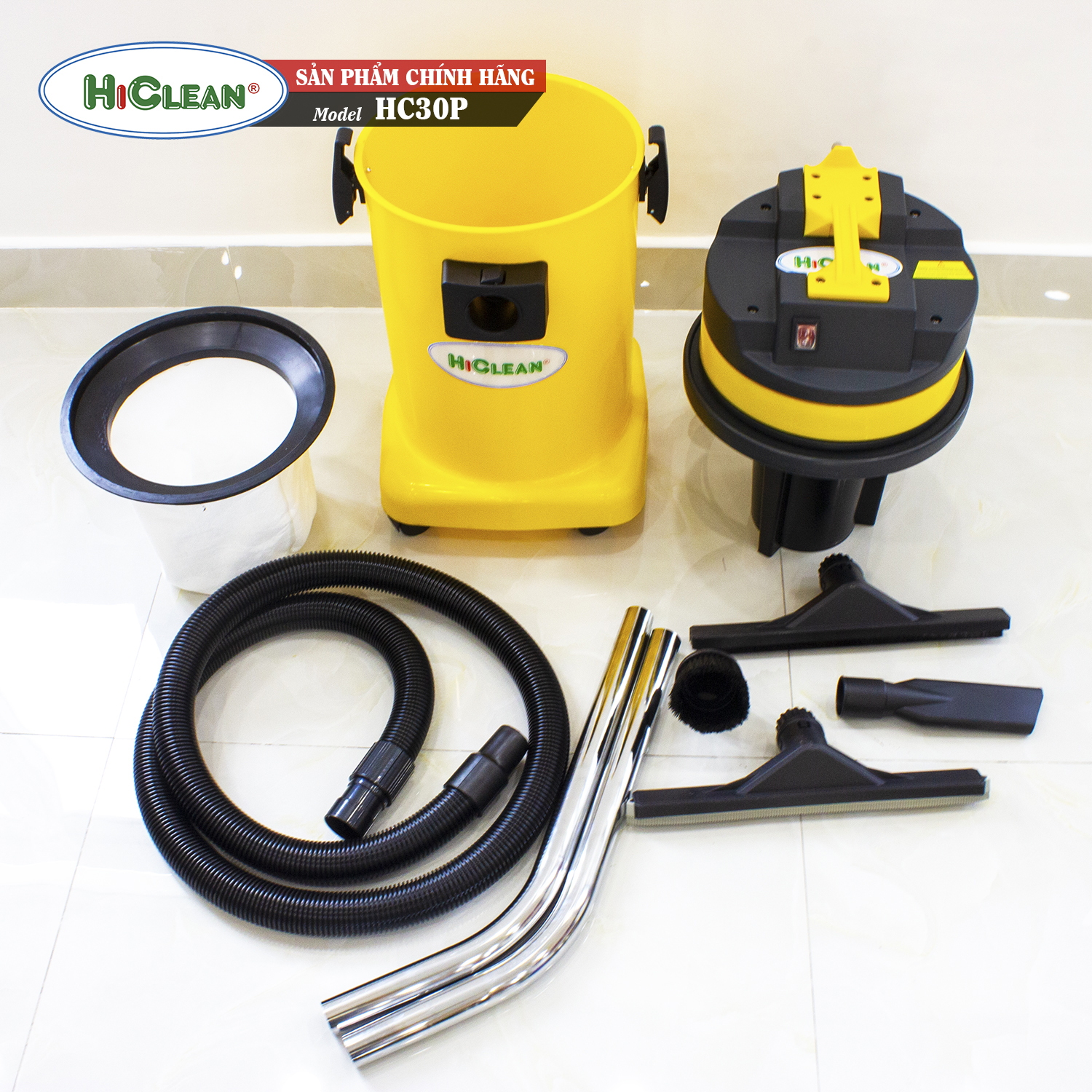 Máy hút bụi gia đình HiClean HC30P (1500W - thùng nhựa)