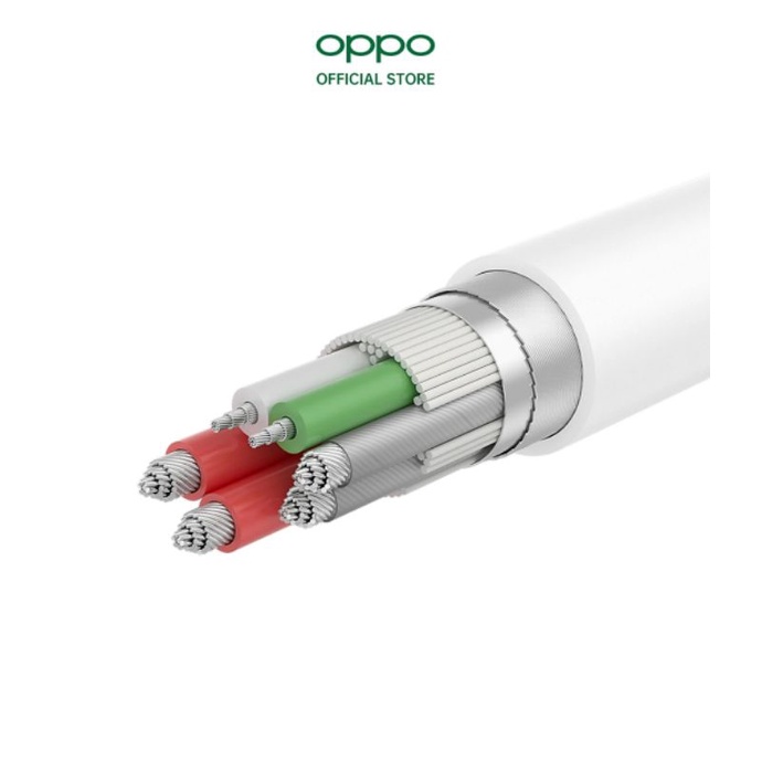Cáp Type C SuperVOOC 1m OPPO DL129 Trắng