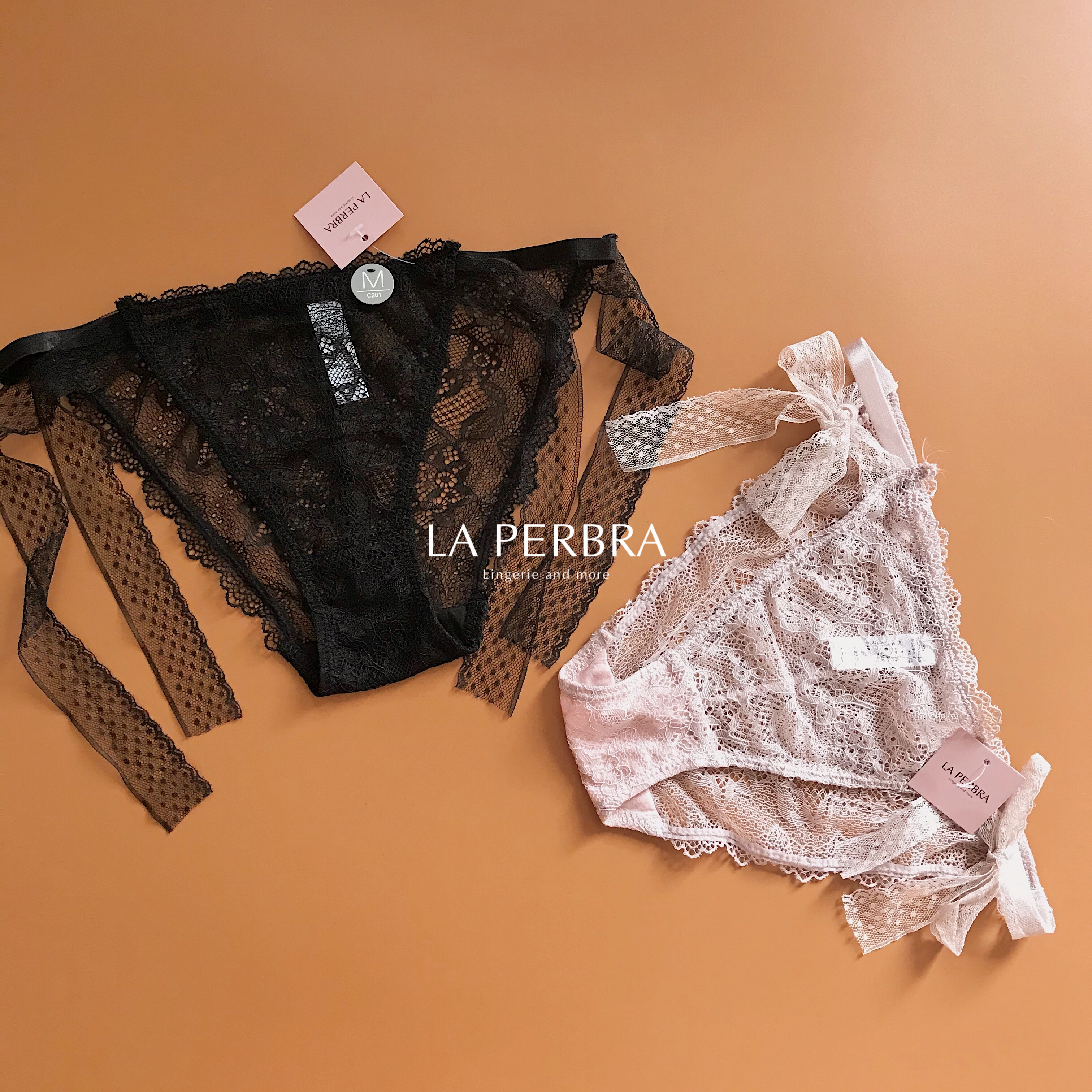 Quần Lót Ren Dây Lưới Dáng Nửa Mông La Perbra - Cd04