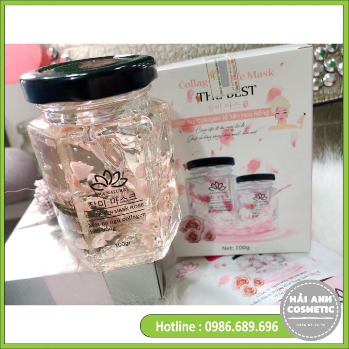 Mặt Nạ Yến Tươi Collagen Hoa Hồng