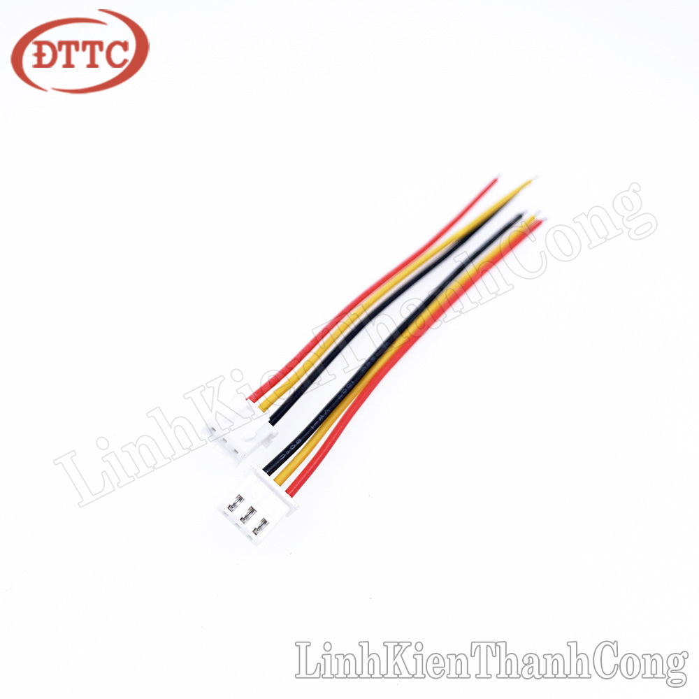 Cáp 3 sợi loại 1 đầu cái xh2.54-3y 22awg dài 10cm