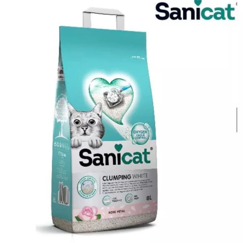 Cát vệ sinh cho mèo Sanicat Oxygen 8/10L