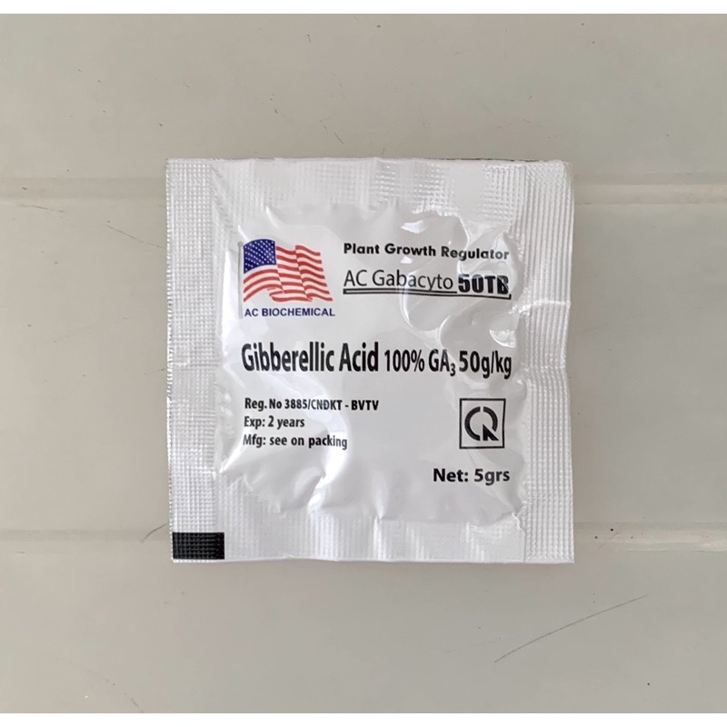 Phân Bón Lá Gibber 50TB GA3 - Gibberellic Acid 100%