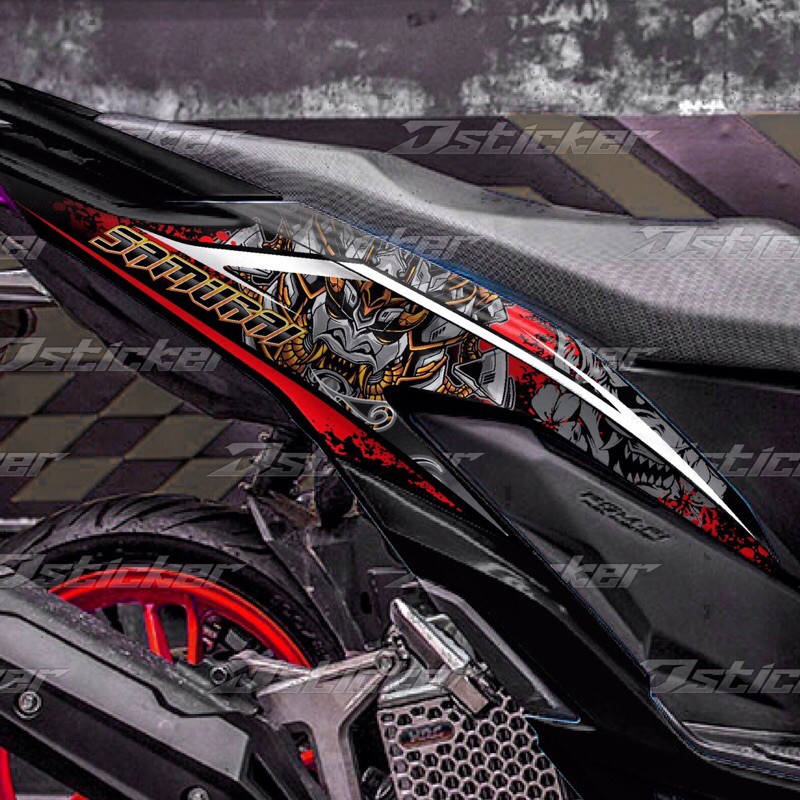 [TP.HCM] Tem Vario 2020 mẫu Samurai cực hot - tem đỏ rời dán xe đen [KÈM QUÀ TẶNG]