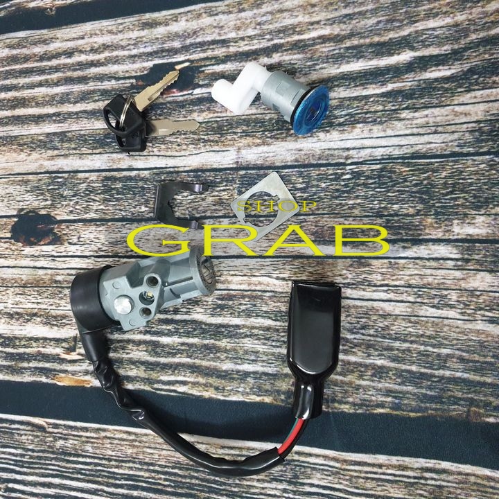 Bộ ổ khóa xe Wave 100 - Wave nhỏ / Wave alpha đời 2006-2016