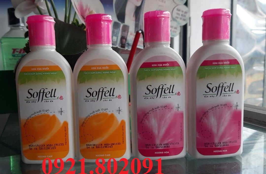 soffell kem xua muỗi  soffel chai 60ml