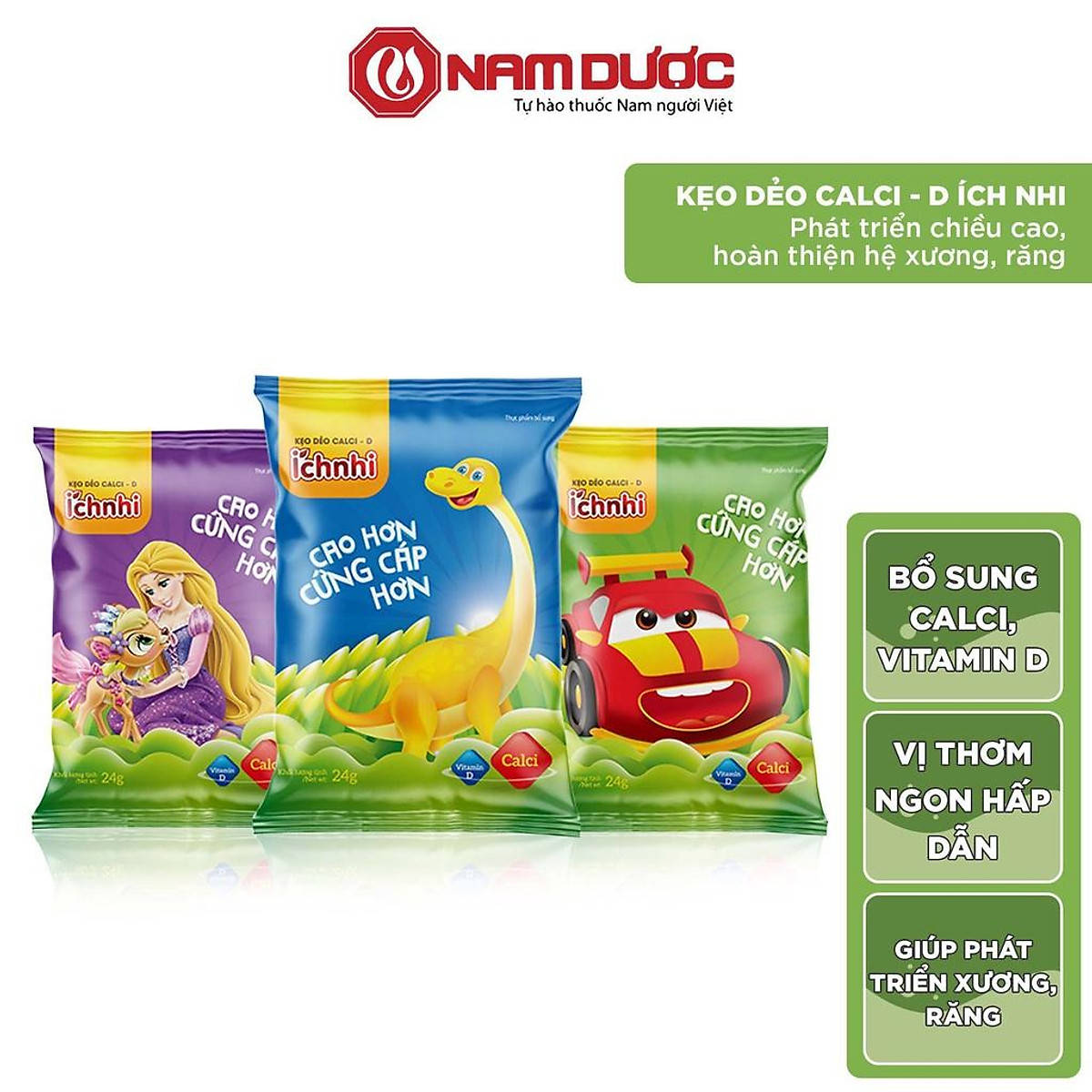 Kẹo dẻo Calci- D Ích Nhi