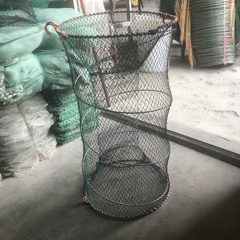 Lồng bẫy cá 30x30x10cm lồng lò xo bắt cua cá ba ba