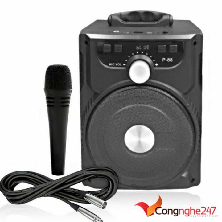 Loa Bluetooth Karaoke Kiomic P88, P89 Tặng Kèm Micro