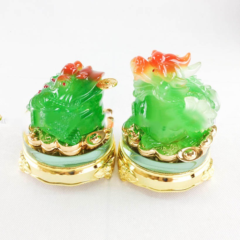 Bộ tượng Cóc Tỳ hưu phong thuỷ (thiềm thủ ngậm tiền)