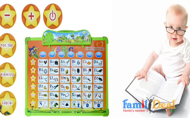 Bảng học chữ cái và số thông minh