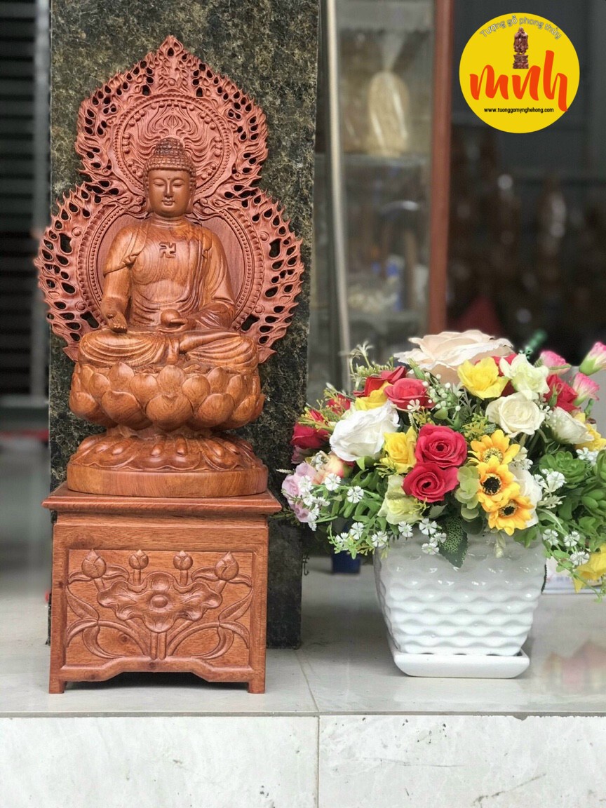 Bộ Tượng Gỗ Điêu Khắc Thất Phật Dược Sư