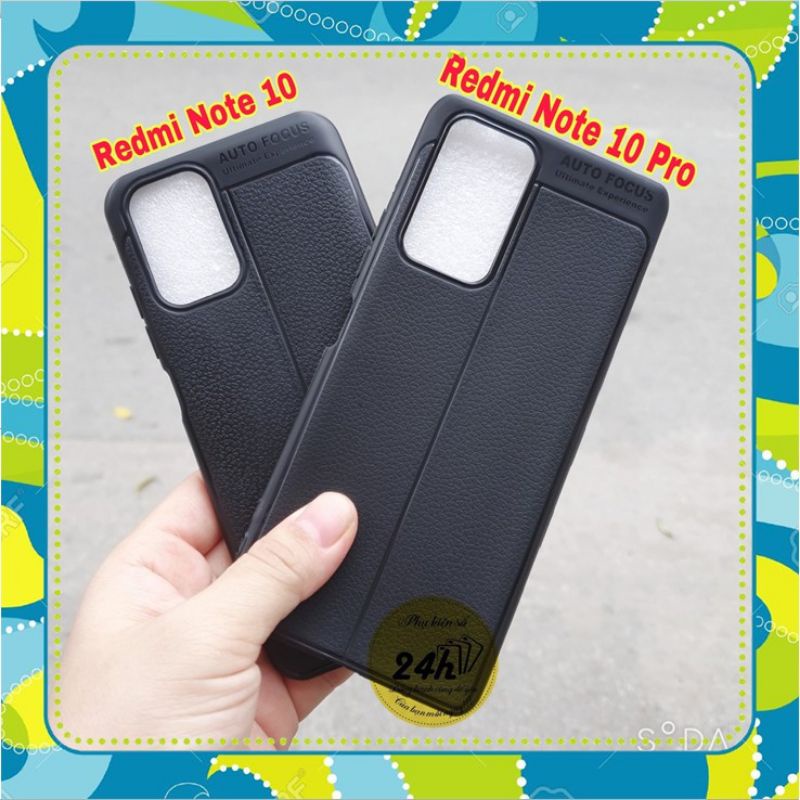 Ốp lưng Xiaomi Redmi 10/redmi Note 10 / Redmi Note 10 Pro silicon giả da Auto Focus