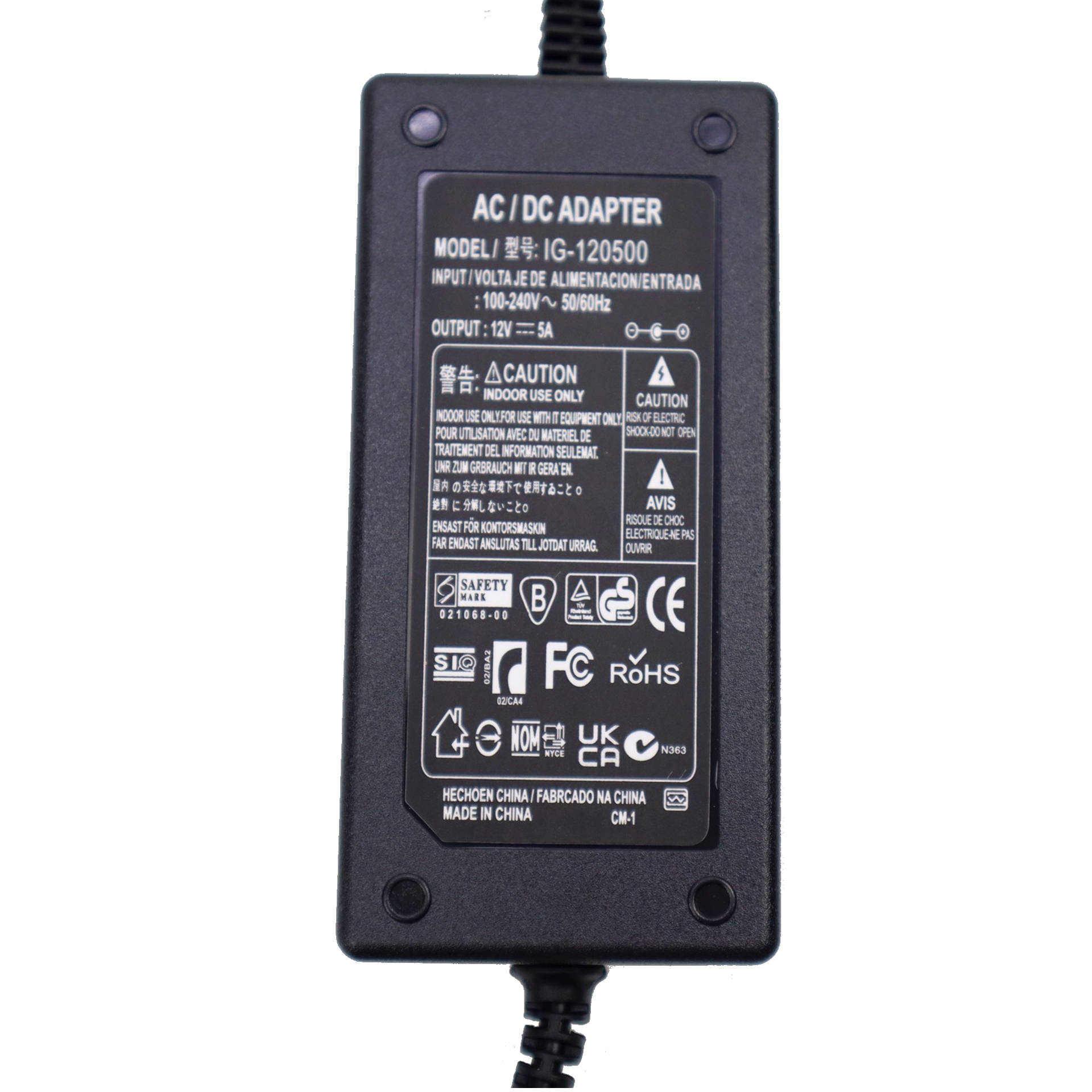Nguồn 12v 5A adapter DC/AC có đèn báo dùng cho camera, modem wifi, đèn LED...