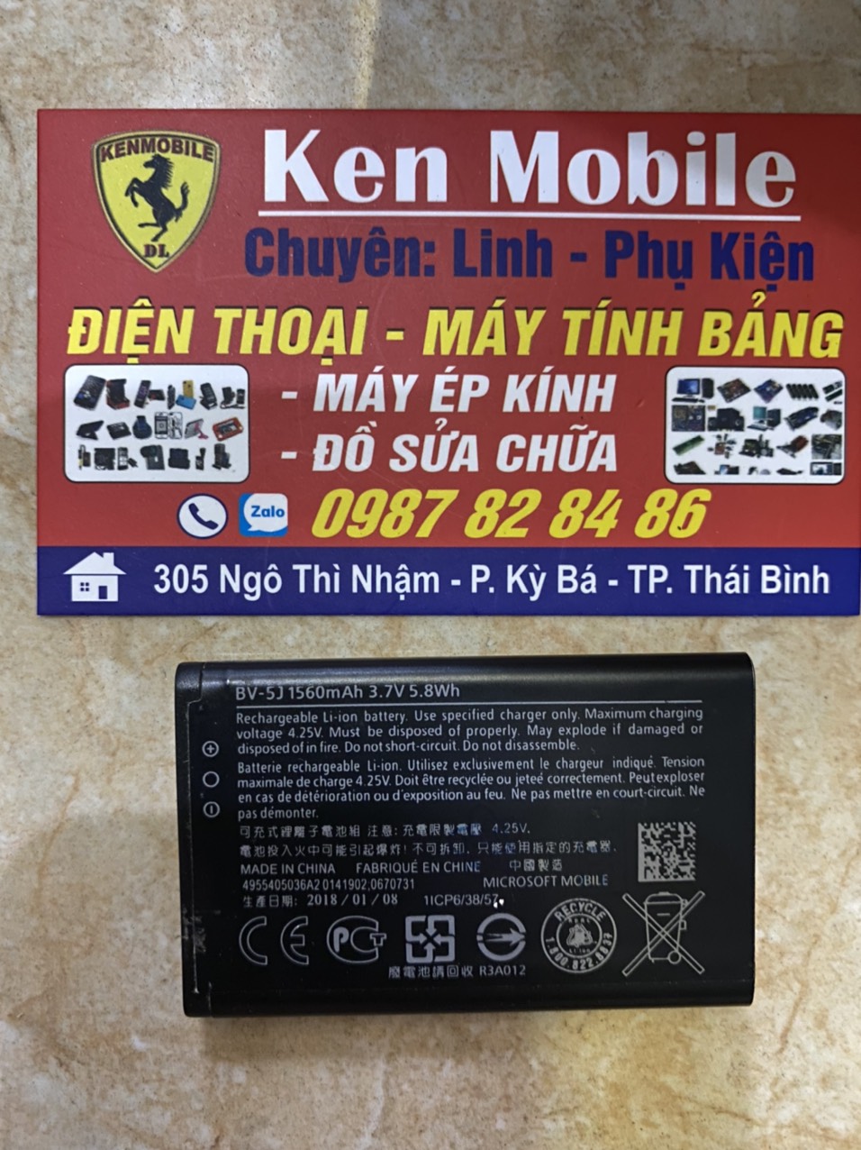 Pin Nokia: BV-T5C/ BL-4J/ BL-5CA/ BL-L4A/ BV-T4B/ BV-5J