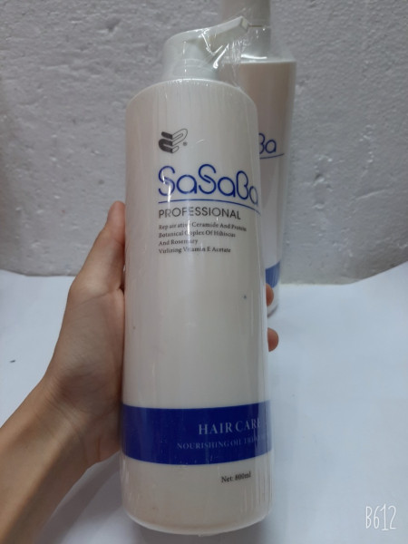 Dầu gội xả Sasaba phục hồi tóc siêu mềm mượt 800ml
