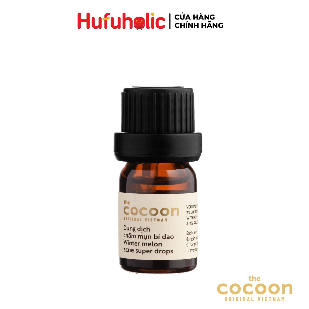 Dung dịch chấm mụn bí đao COCOON Winter Melon Acne Super Drops  5ml COCN03