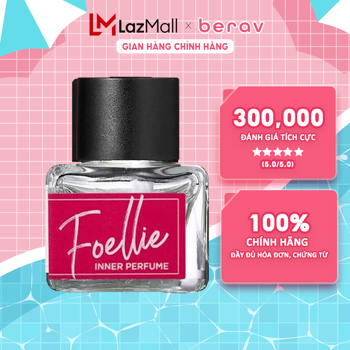 [Che Tên Nhạy Cảm] Nước Hoa Vùng Kín Hương Phấn Baby Thơm Diệu Foellie Eau De Inner Perfume 5ml - Bébé