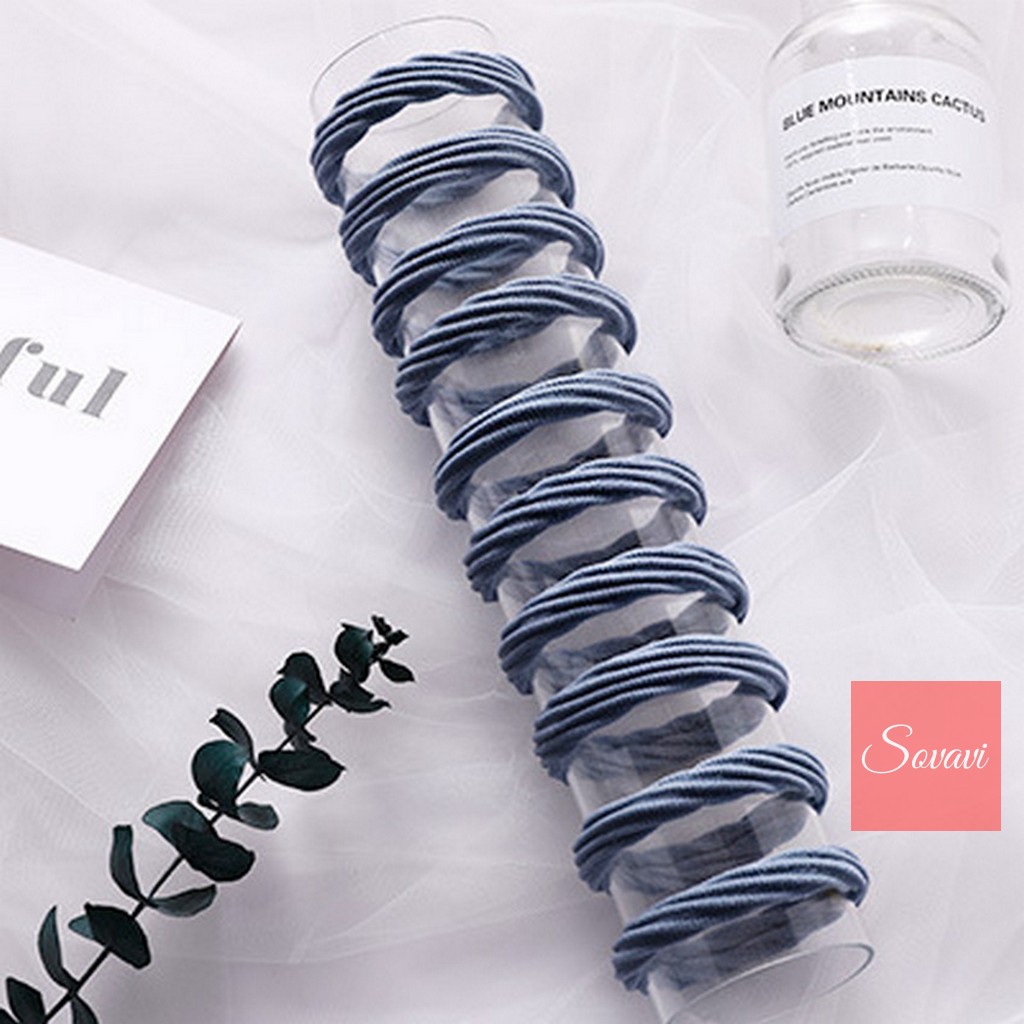 Chun buộc tóc hình sóng chất đẹp T005  sovavi