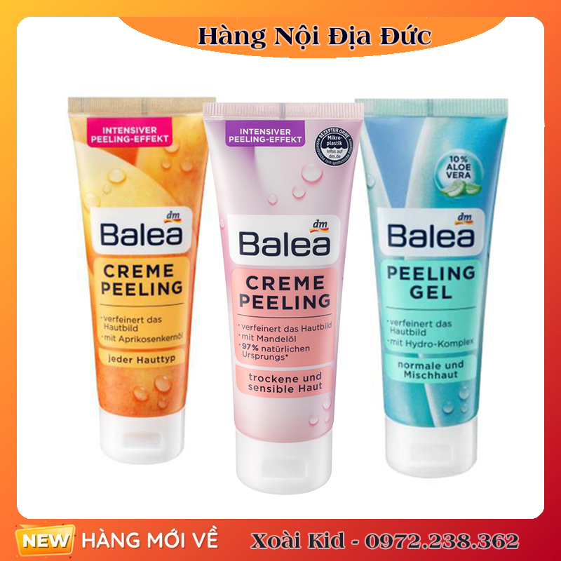 [Hàng nội địa Đức Đủ Bill]Tẩy da chết mặt Balea 75ml