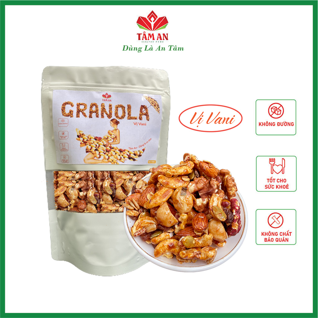 Granola siêu hạt không đường healthy lành mạnh