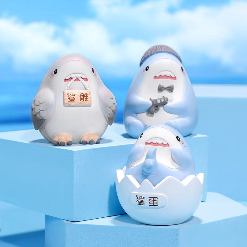 Blindbox Shark Hoo Hoo - Hộp mù mô hình cá mập cute
